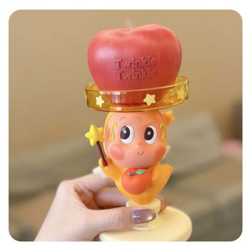 星星人圣诞礼盒玩具你最珍贵系列周边家居圣诞礼物苹果蜡烛烛台 苹果蜡烛+烛台