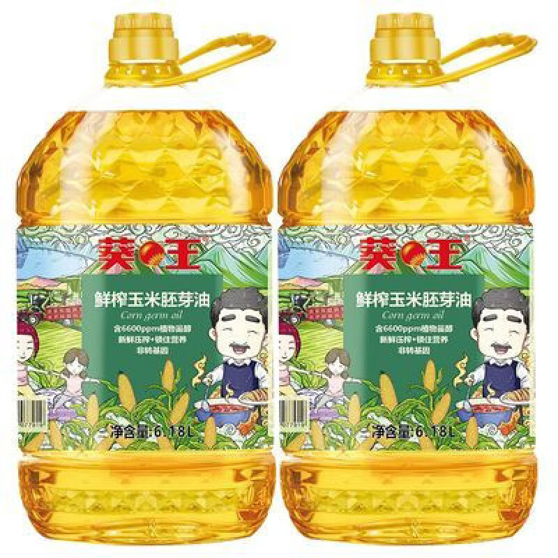 葵王玉米油6.18升x2桶非轉(zhuǎn)基因玉米胚芽油食用油植物油 葵王玉米油6.18升x2桶非轉(zhuǎn)基因玉米胚芽油食用油植物油