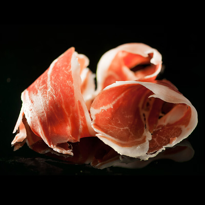 巴瑪黑豬發(fā)酵火腿片西班牙伊比利亞進口原料即食生吃后腿火腿 原味