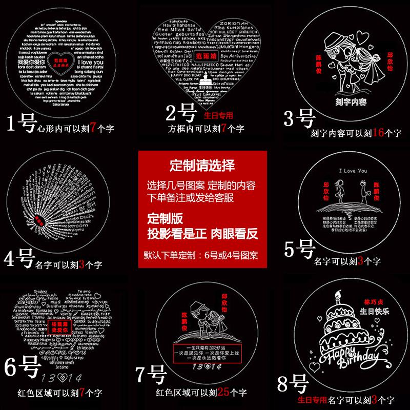 ZAVO定制投影100种语言吊坠爱的记忆纯银项链女款银饰生日送女生礼物 金色【定制版+证书+升降玫瑰礼盒】下单备注或联系客_