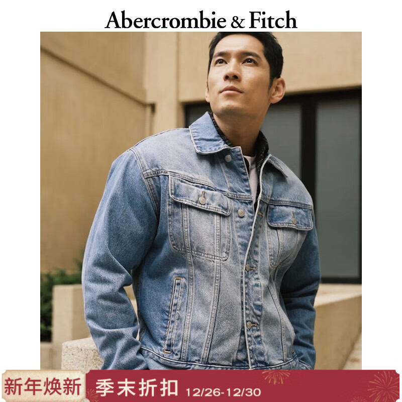 Abercrombie & Fitch��װ������ʽ���ʰٴ��Ͷ�����ʽ����ţ�мп����� ��ɫˮϴ XS (170/84A) 280.96Ԫ