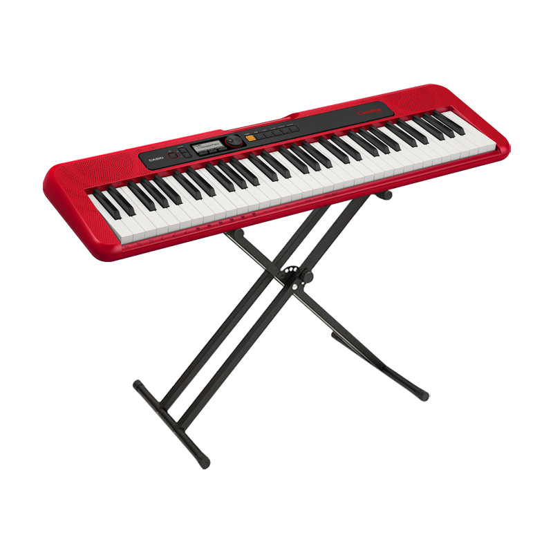 卡西欧（CASIO）电子琴成人CT-S系列便携式初学者家用61键教学培训演奏智能儿童 CT-S200+X架+单人琴凳