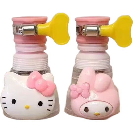 龙头净水器厨房水龙头专用防溅水KT猫卡通可爱神器洗菜盆过滤增压花洒防溅接头延伸器通用 新款水龙头[KT猫]