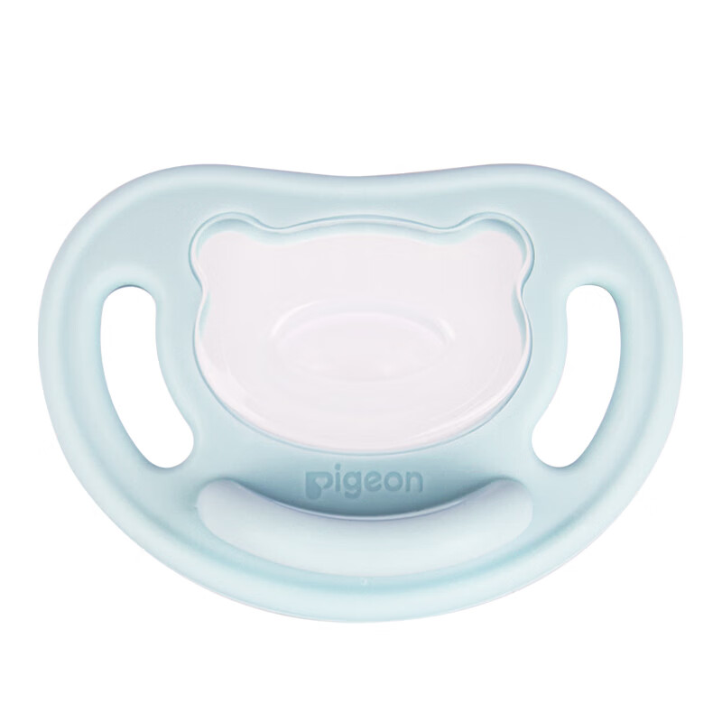 贝亲安抚奶嘴 牙胶咬咬乐 婴儿口欲期奶嘴安抚 萌柔伙伴系列 L号 云朵蓝 6-18个月  1只装