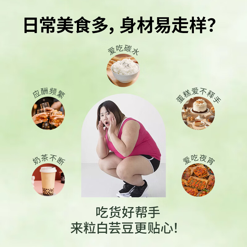 bioHouse バイオホウス日本原装进口白芸豆咀嚼片 餐前碳水化合物90粒/瓶