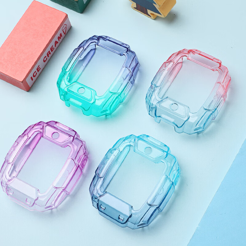 沸笛适用于华为儿童手表4pro保护壳印花专用壳保护套儿童电话手表卡通挂脖套美乐蒂库洛米挂绳男女学生 专用壳【原机粉-美少女】+ 幻彩粉挂绳【美乐缔】 适用：华为儿童手表4Pro（保护壳+钢化膜1张）