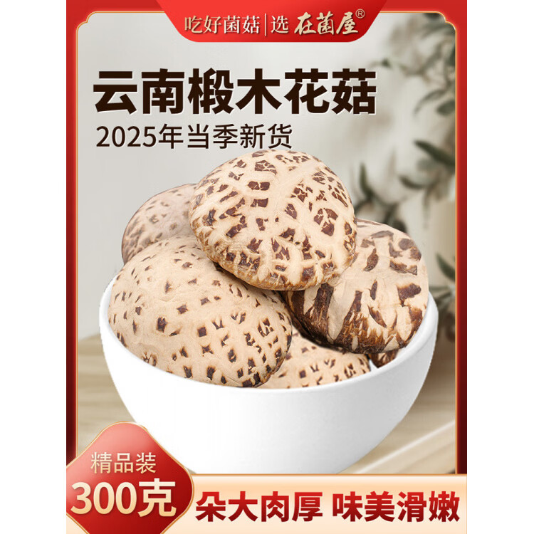 在菌屋精品云南椴木花菇干貨野生菌香菇新鮮煲湯食材蘑菇