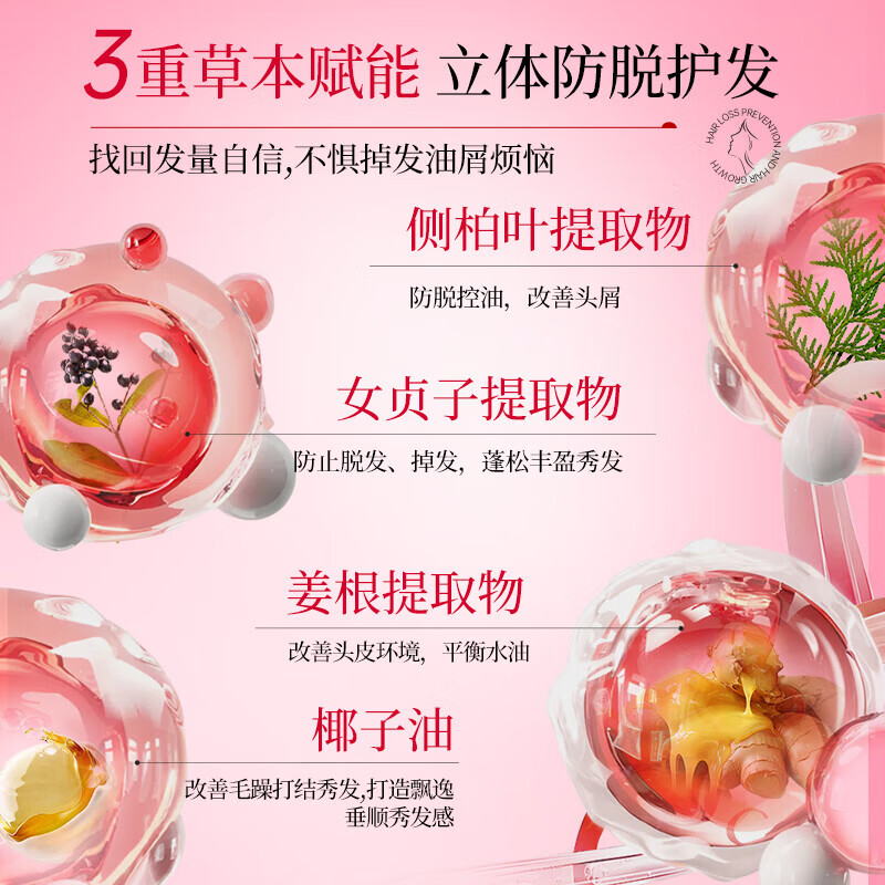 霸王女士防脱洗发水控油蓬松固发强韧洗头膏柔顺护发女士专研 【控油蓬松】女士防脱750ml