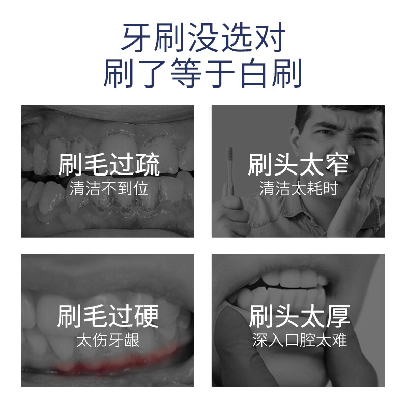 皓齿健（Hosjam）宽头柔绵绵丝牙刷(轻适型) 加宽呵护牙龈清洁口气 情侣款家庭装 宽头柔绵绵丝牙刷 18支