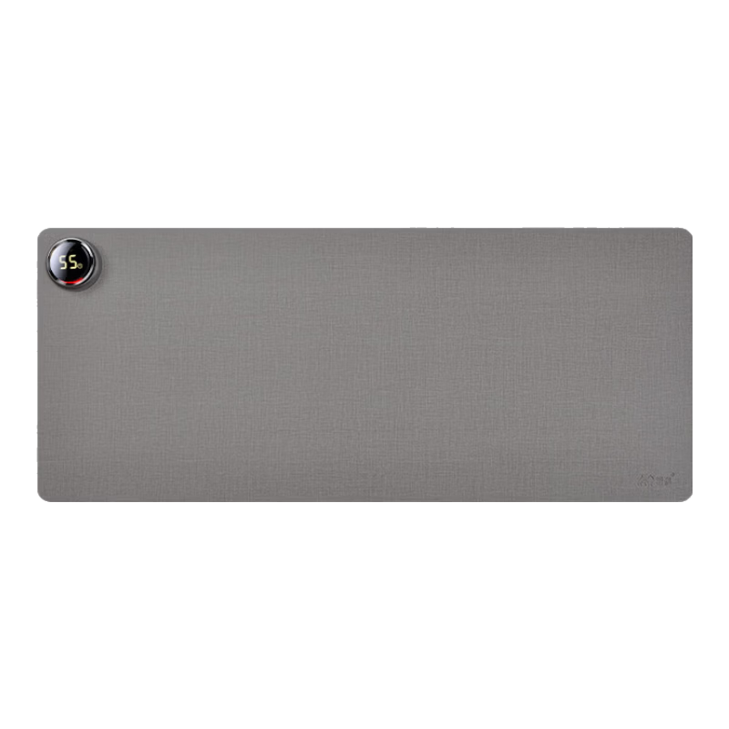 昕科暖桌墊智能擋水大辦公室暖手寶恒溫發(fā)熱墊辦公桌加熱鼠標(biāo)墊 S81彩屏款-深灰（80*33