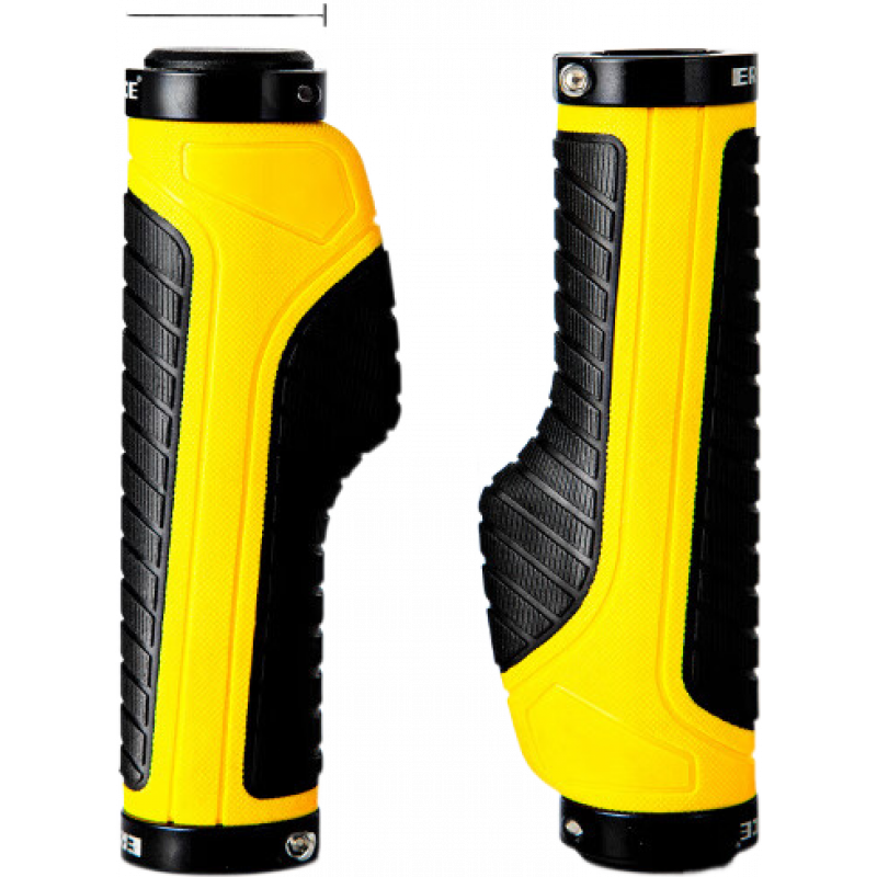 EROADE伊諾德山地車把套通用自行車車把套防滑硅膠壁把套車把配件 【黑黃色】定期更換更衛(wèi)生