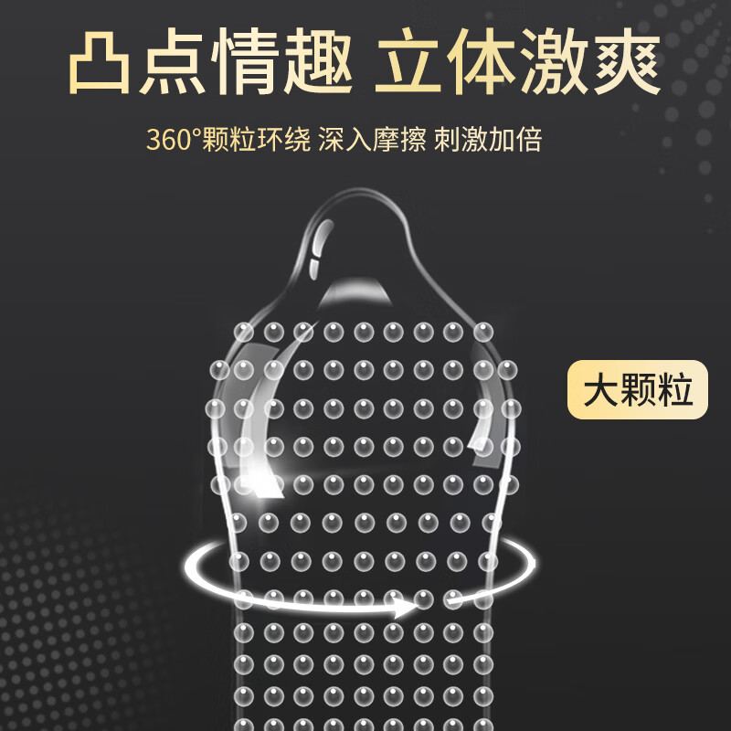 朵芬妮浮点情趣001玻尿酸超薄裸感安全套免洗持久天然乳胶安全套 玻尿酸浮点颗粒水润快感安全套1盒(10支/盒) 标准尺码