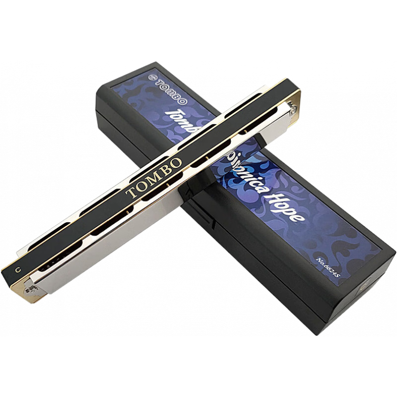 通寶（TOMBO）日本TOMBO通寶24孔口琴C調(diào)復(fù)音口琴初學(xué)演奏級(jí) C_調(diào)_初學(xué)推薦+全套豪禮