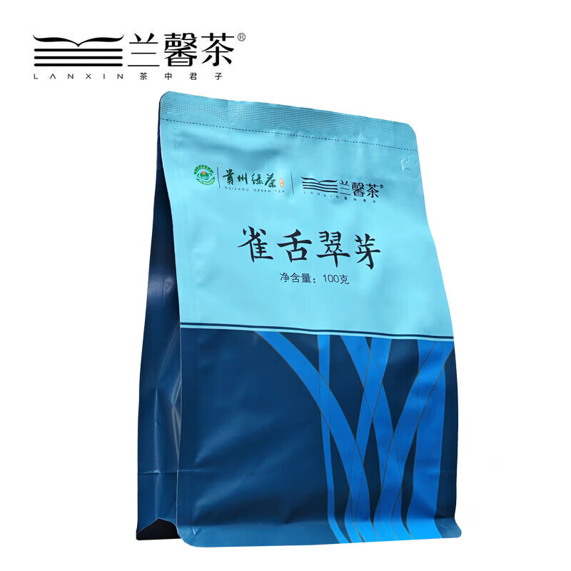 兰馨茶叶湄潭雀舌翠芽茶明前嫩芽高山绿茶口粮自饮茶叶 雀舌翠芽100g*1袋