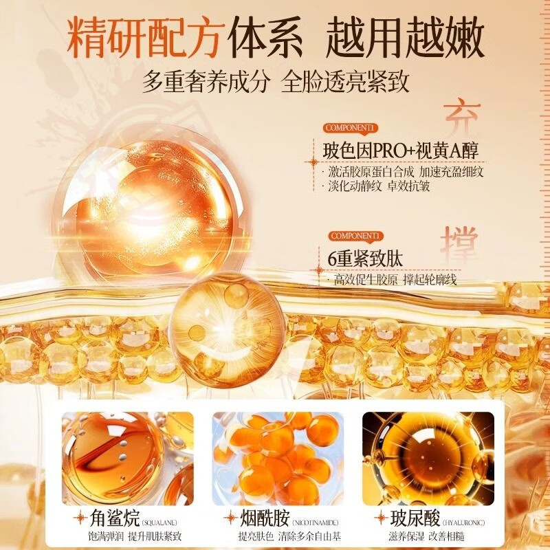 蔷姗视黄醇医用抗皱软膏紧致抗皱提亮滋润补水淡化细纹官方旗舰店正品 5盒装【重度反复症状】 官方直售