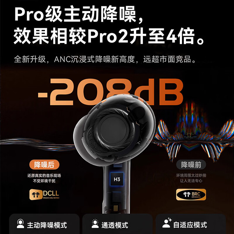 卡米乐2026新款华强北AirPro3顶配版适用于苹果iPhone全系列入耳式无线蓝牙耳机ANC主动降噪通透改名定位 Pro3顶配版【主动降噪+空间音频+三真电量+弹窗动画】 纯原版1:1陶瓷白色