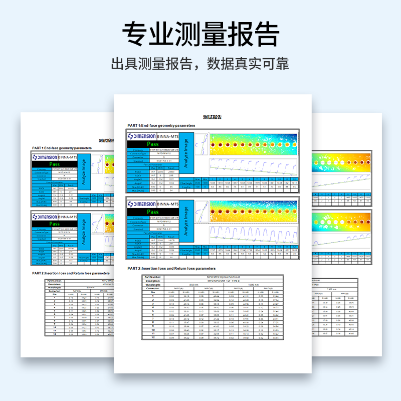 诺可信（Nokoxin）MPO-MPO光纤跳线OM3/OM4母头多模8芯12芯16芯24芯 MTP-MTP集束B极性LSZH进口纱100G/200G/400G  MPO/APC-MPO/APC多模16芯 OM3 50米