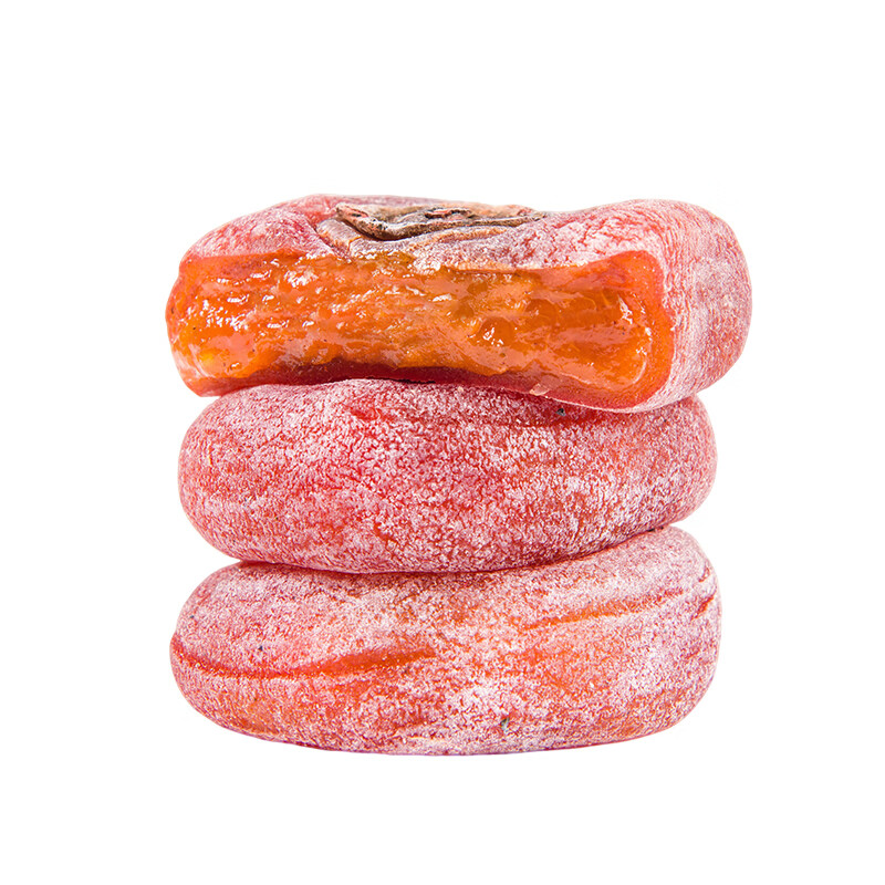 流心柿饼吊柿饼子霜吊独立包装农家自制办公室休闲零食柿饼 独立包装圆饼2斤