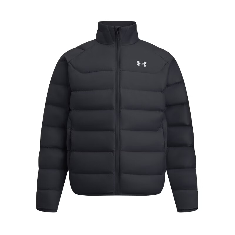 安德玛（Under Armour）UACore男子轻质运动休闲短款鸭绒羽绒服6010876 黑色