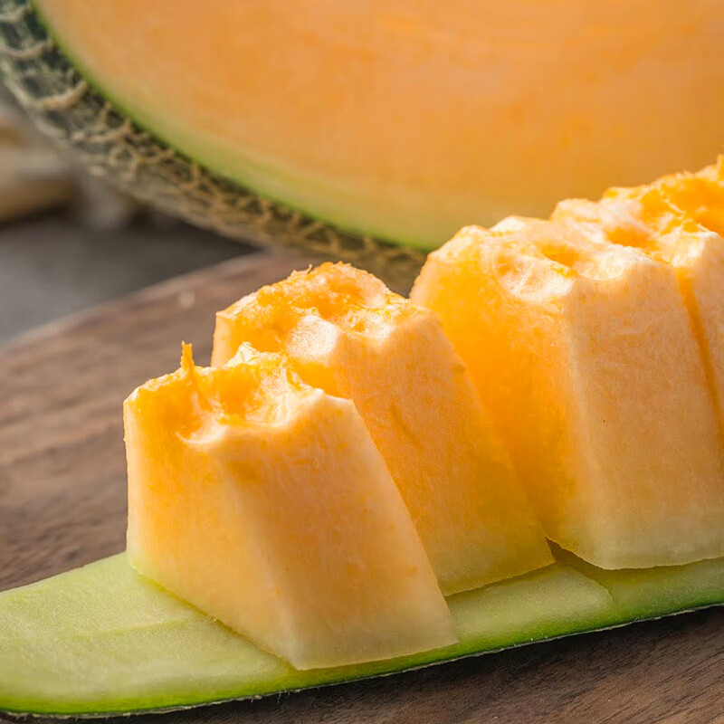 榴某某海南哈密瓜新鲜现摘网纹瓜脆甜多汁【产地直发】当季时令鲜果整箱 5斤带箱【净重4.8斤】2-4个装