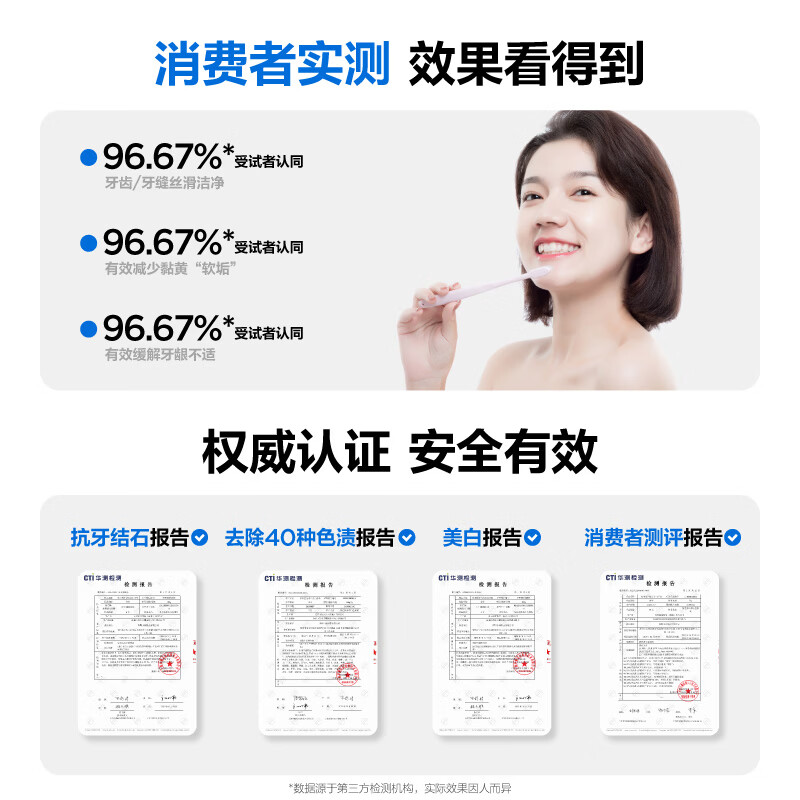 参半去渍美白含氟成人牙膏清新口气清洁防蛀牙大容量180g 【4支盲盒牙膏】克重≥360g