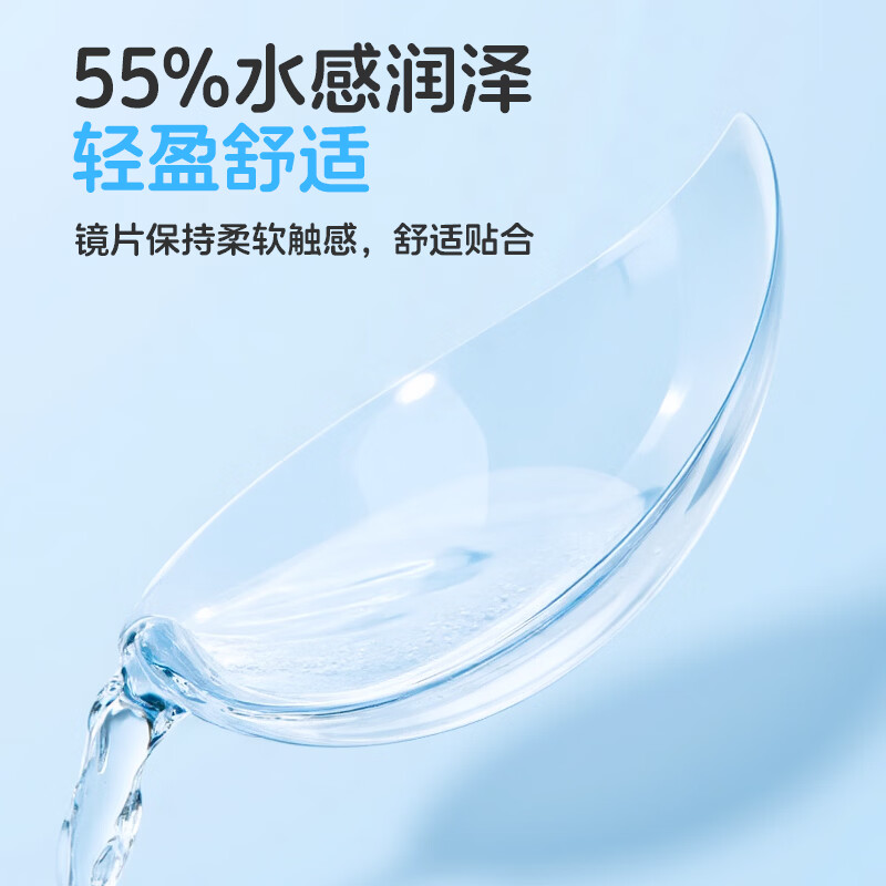 Ena新款 薄透AIR 日抛30片 55%高含水量抗紫外线水润透氧天天抛 官方 500度