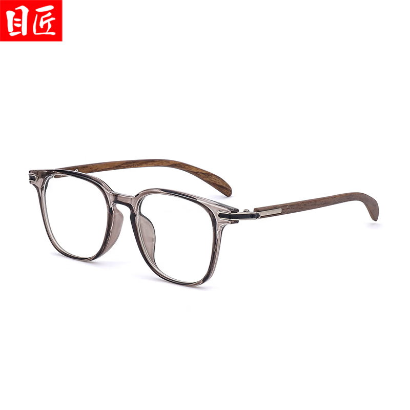 Ŀ������͸��ɫ�����۾����п������������ľ���ȷ����۾��� TR86015 ͸��ľ���� �侵��1.61�ᱡ�����澵Ƭ�� 49Ԫ