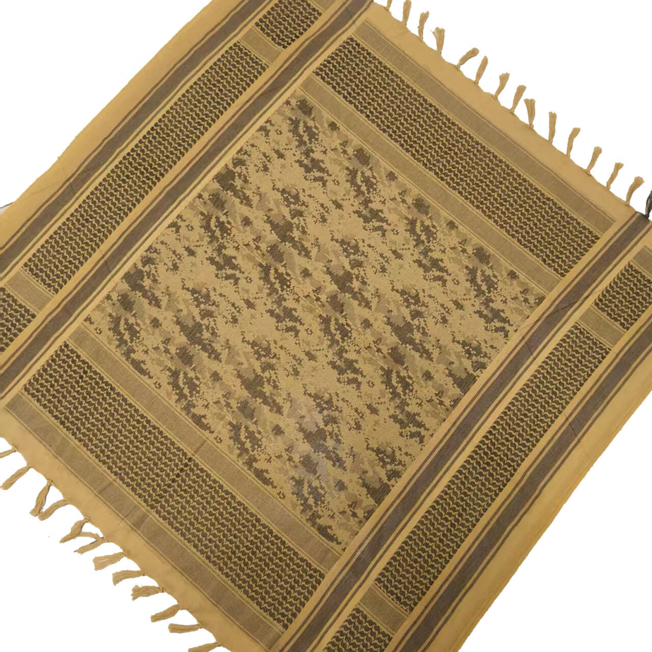 【精选好物】阿拉伯头巾迷彩提花围巾阿拉伯方巾cs户外围巾披肩 迷彩沙漠 110 京东折扣/优惠券