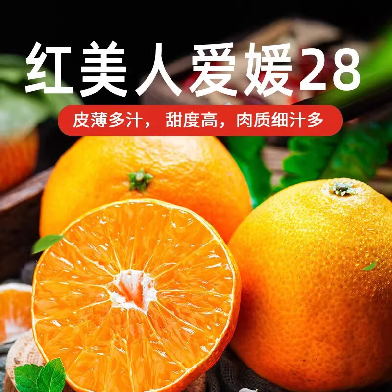 绿熊庄园正宗红美人柑橘爱媛28号果冻橙爆甜柑橘新鲜孕妇薄皮水果当季礼盒 精选果 单果150g+ 净重5斤