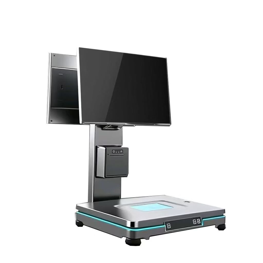芯帮双屏收银机餐饮零售AI识别一体机超市便利店生鲜店水果店零食店专用智能识别称重收银机