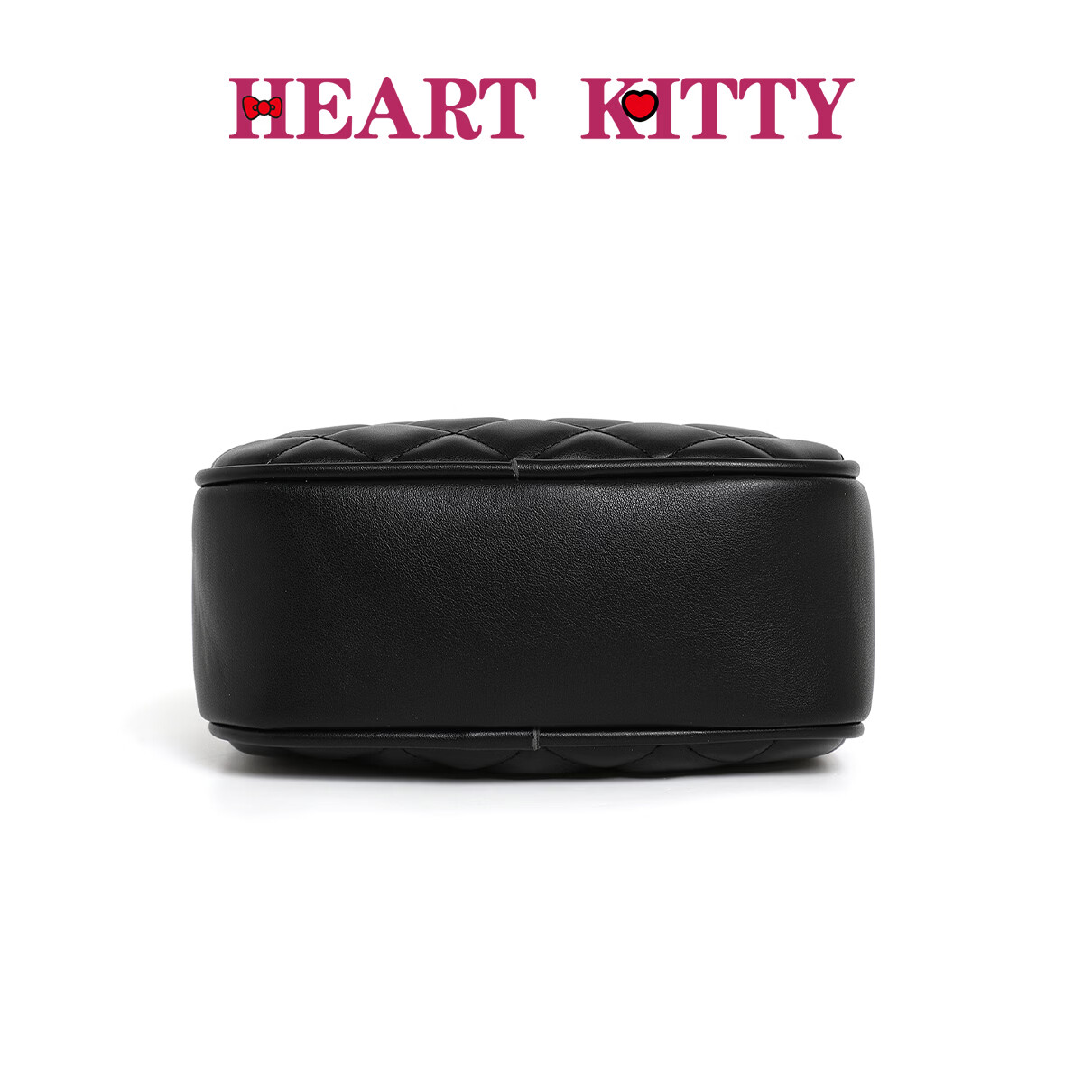 HEART KITTY包包女包新款潮时尚流行百搭菱格斜挎包女士链条单肩包生日礼物包 6690黑色