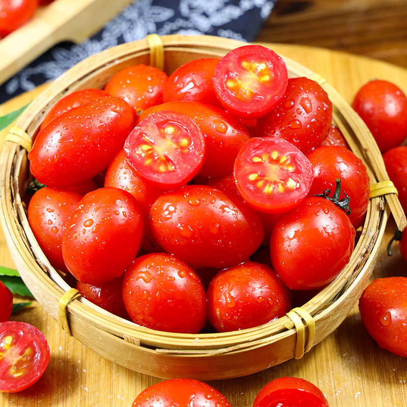 盛觅 圣女果小番茄现摘现发新鲜直达 圣女果 4.5斤 单果8g+ 新鲜采摘