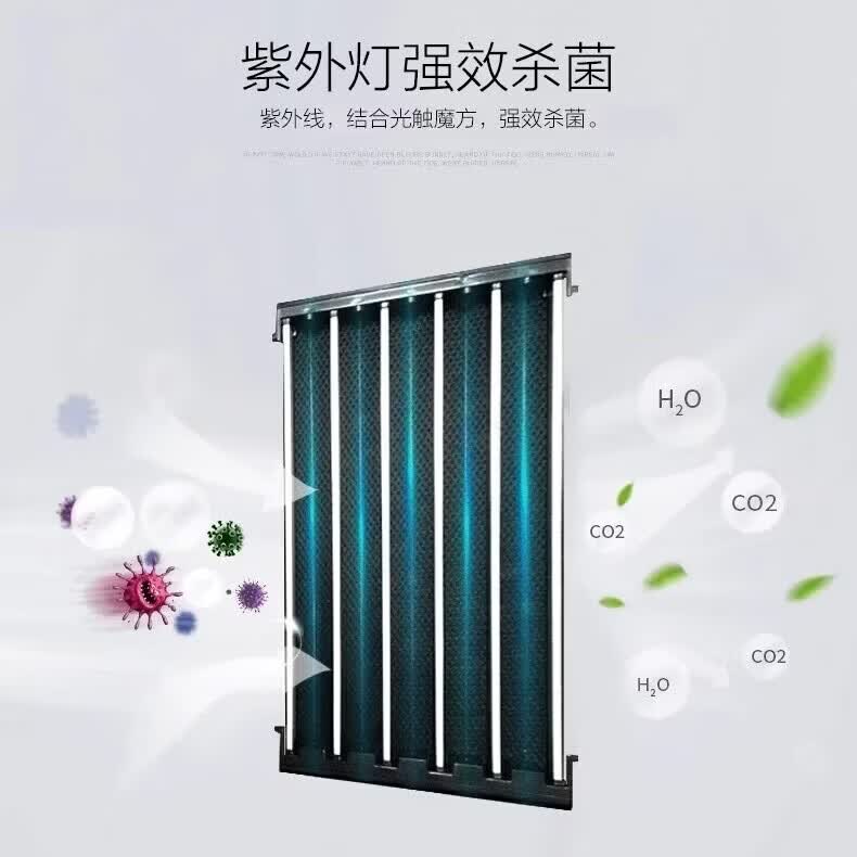 川腾无耗材空气净化器家用除甲醛二手烟PM2.5室内卧室内异味紫外线杀菌智能负离子可水洗 升级款无耗材白色杀菌除烟味除甲醛