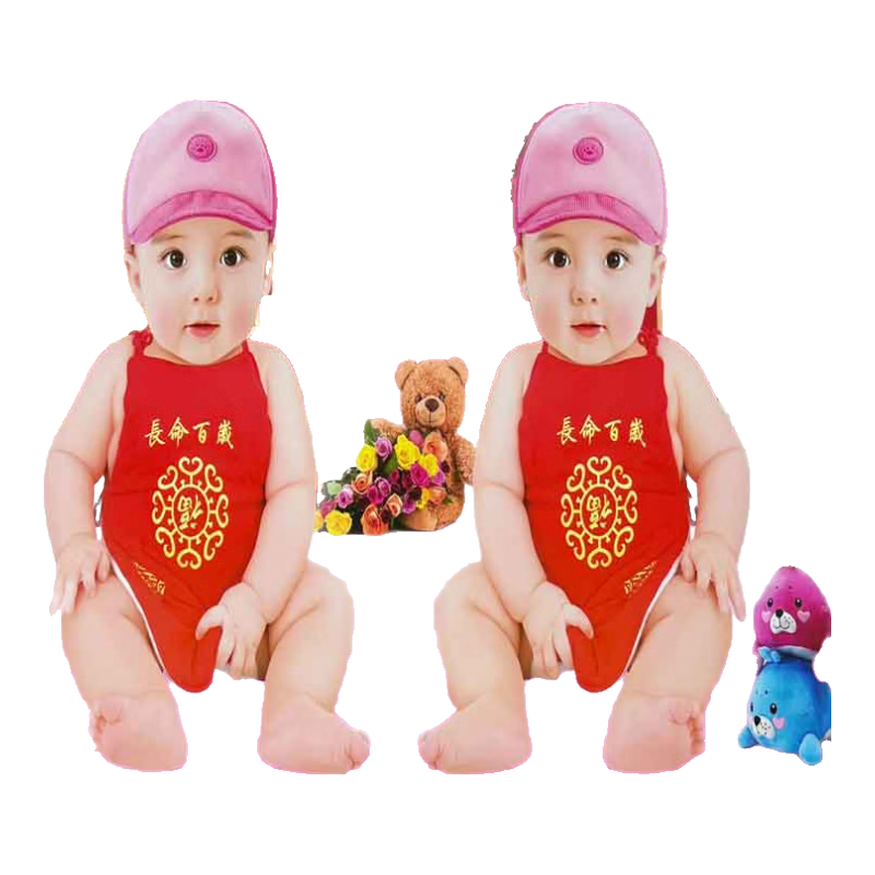 �������������ǽ�����껭��������ͼ�鷿�ɰ���Ů��ֽ����̥Ӥ������ ���챦��������˫��̥�� 57*42cm����������