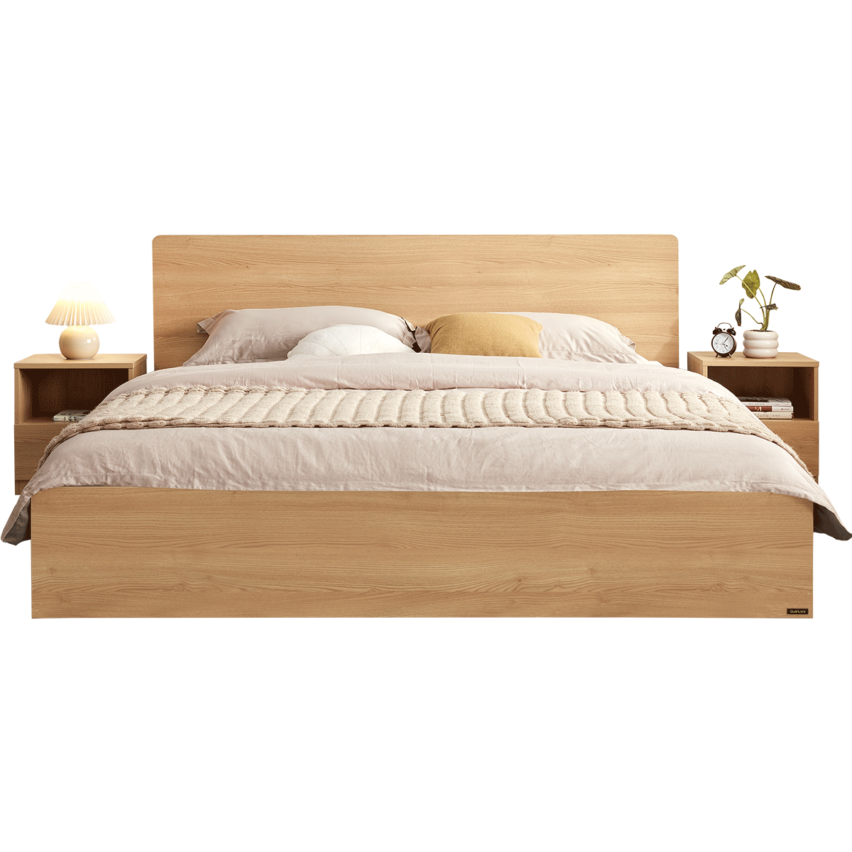 ȫ�ѼҾ� �ִ���Լ������ľ�崲 1.5x2�� ��ŷԭľɫ ˫�˰�ʽ�� �������� 740Ԫ