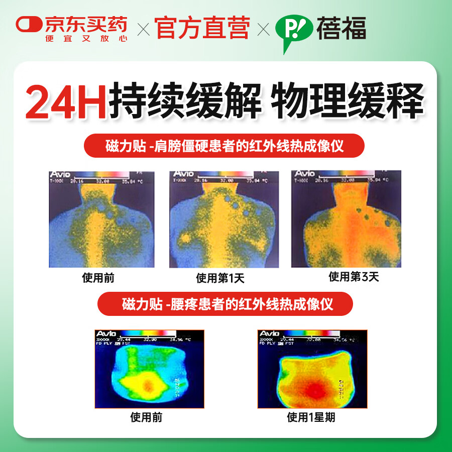 蓓福官方保税直发PIP磁力贴缓解肌肉酸痛贴透气小巧防水磁贴【130MT】 6粒装【130MT】(体验装)