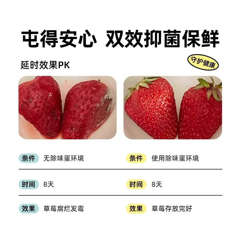 DEATKN德国冰箱除味剂除臭消毒杀菌食品级异味神器家用去味净化除味盒 1盒【体验装】贵在运费 不划算