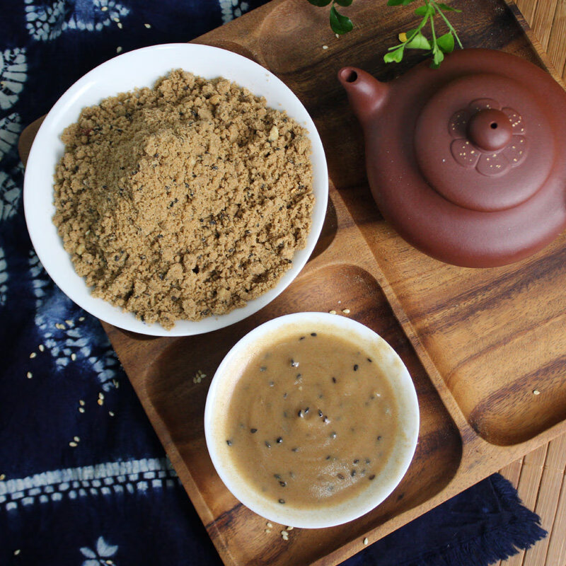 鼎豐真真 黑芝麻油茶面 東北特產(chǎn)油茶面 純正手炒油炒面 500g