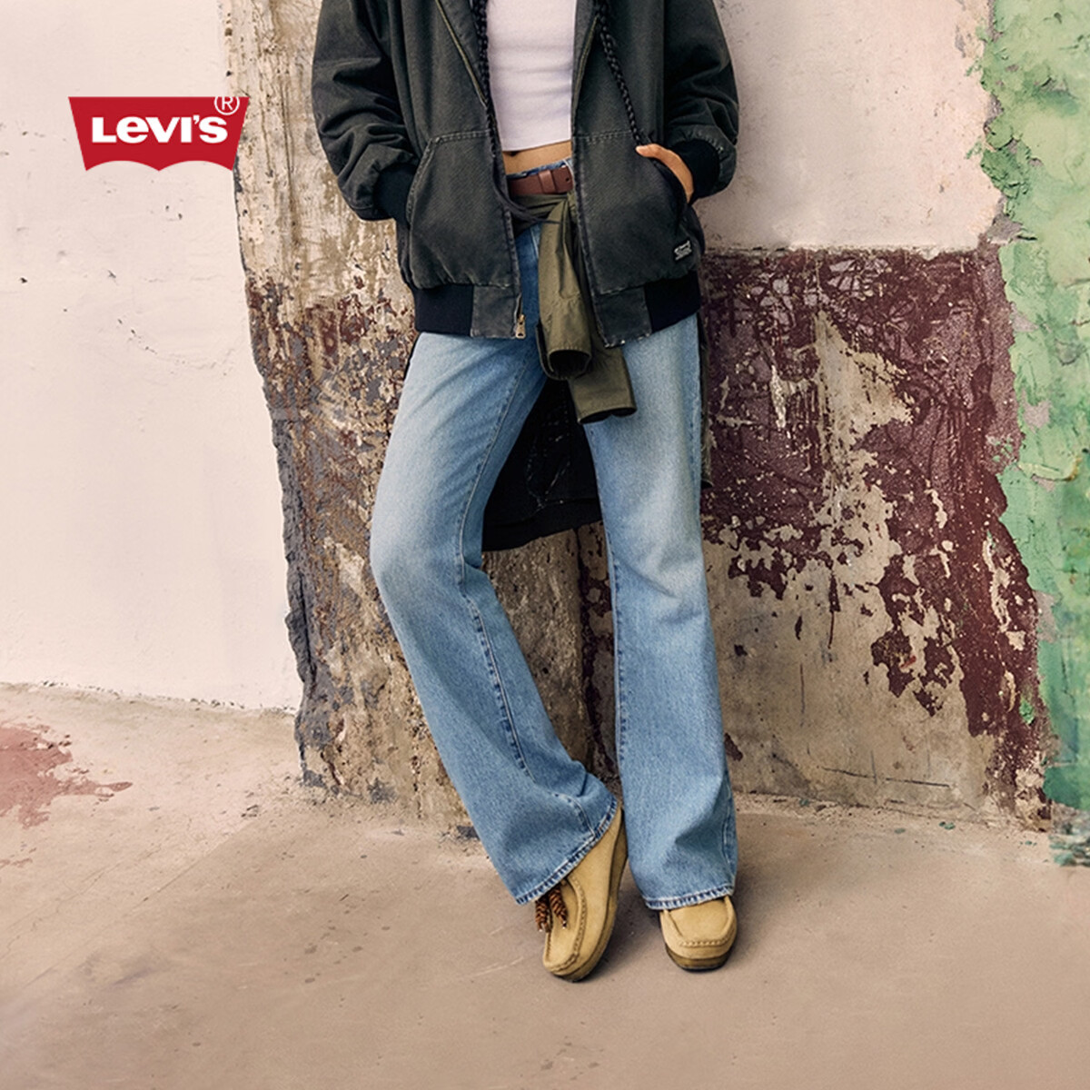 Levi's李维斯女士BAGGY宽松美式复古休闲牛仔裤 浅蓝 27 (31)