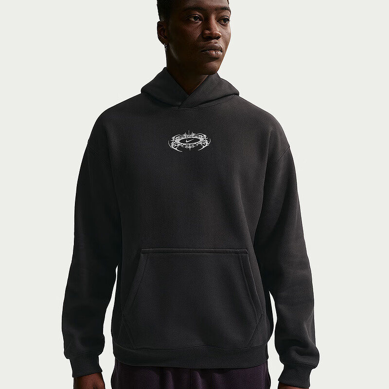 NIKE耐克男装2026春季新款宽松针织衫百搭套头衫休闲潮流运动连帽卫衣 IQ1002-045 XS