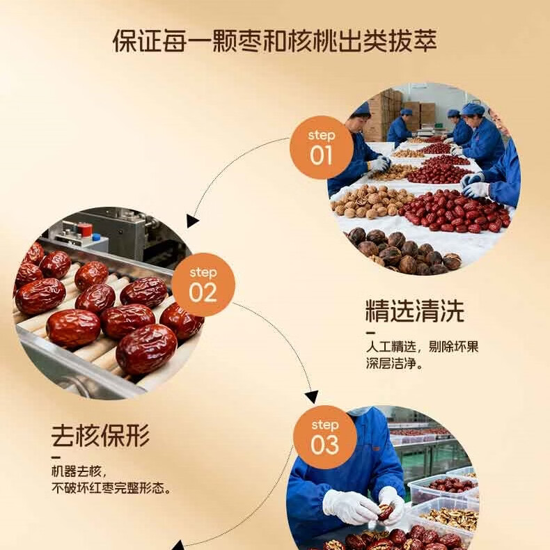 果大熊新款枣夹核桃方便独立包装新疆和田大枣纸皮核桃解馋办公室零食 1000g（超值装）