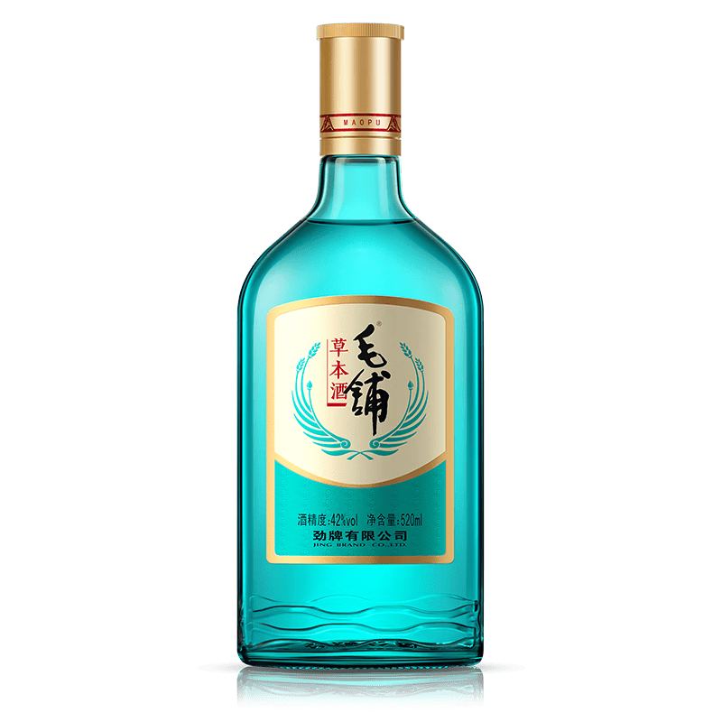 毛铺劲牌毛铺草本酒绿荞纯粮自饮小聚口粮酒光瓶酒白酒基酒 42度 520mL 1瓶 毛铺草本酒