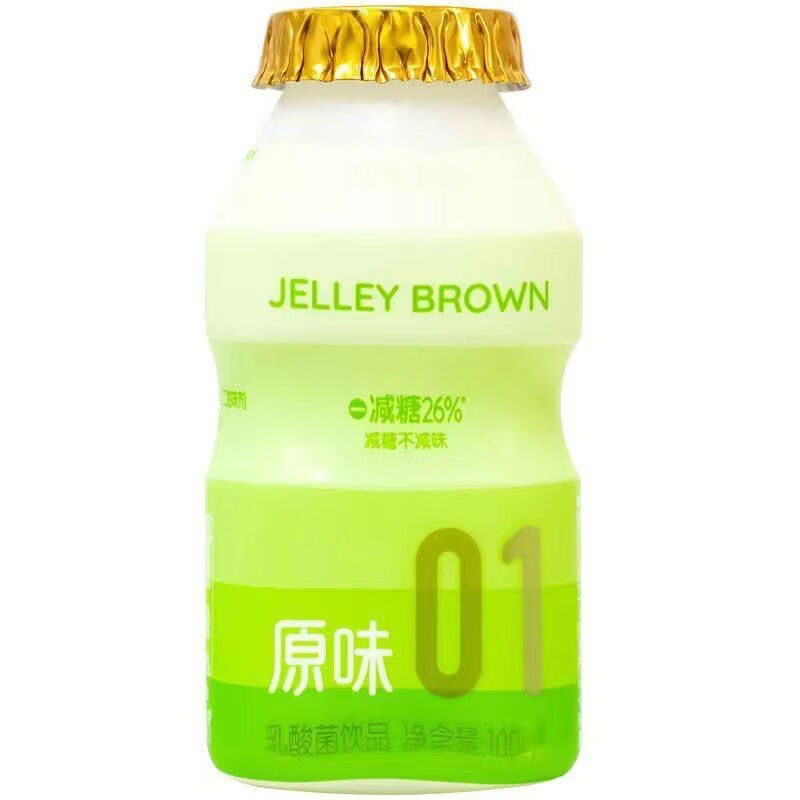 界界樂(lè)乳酸菌果味飲品100ml8瓶裝0脂減糖26不減味小瓶裝 原味100ml*8瓶