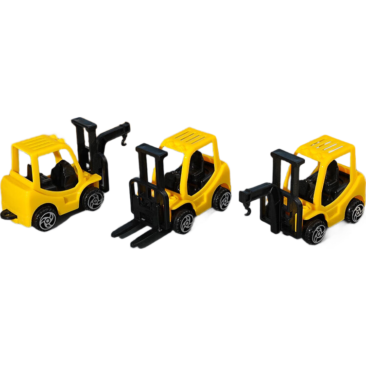 儿童玩具按压工程车挖掘机惯性回力小汽车益智玩具男孩小礼物批发 回力叉车【随机2个装】