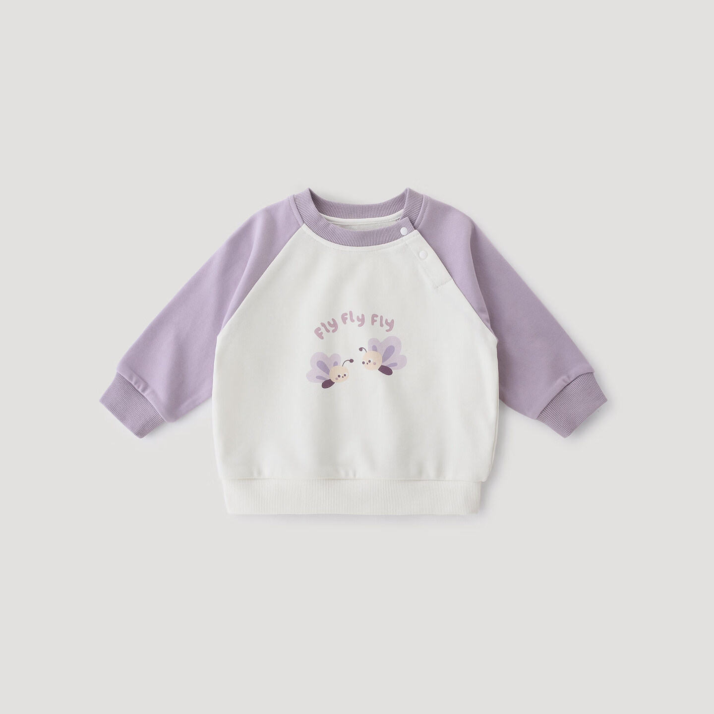 巴厘小猪女宝宝卫衣春秋女童超萌可爱婴幼儿春季休闲外出衣服儿童春装上衣 蝴蝶飞飞 90