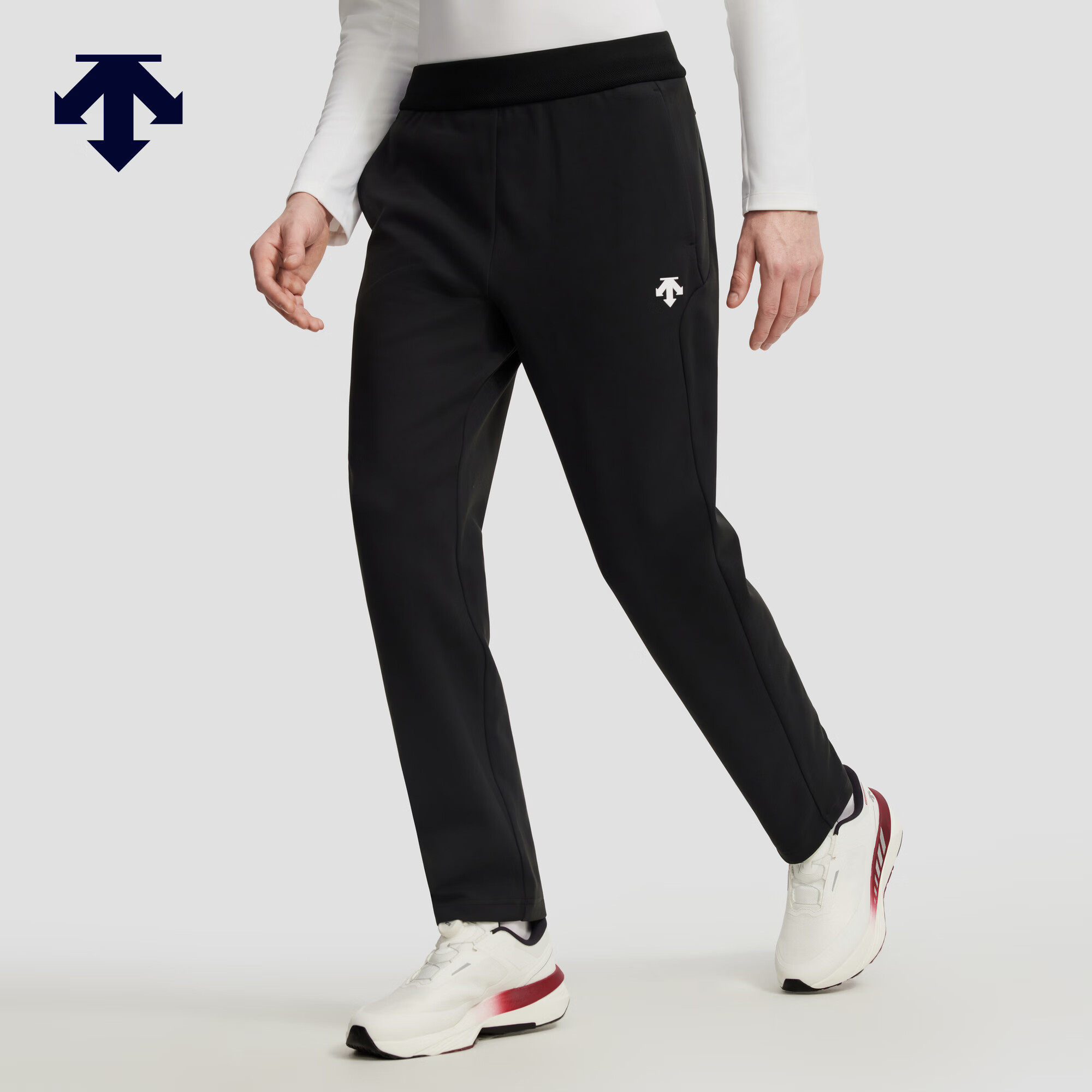 迪桑特（DESCENTE）TRAINING系列综训运动健身男士亲肤针织运动长裤 BK-黑色 L (175/84A)