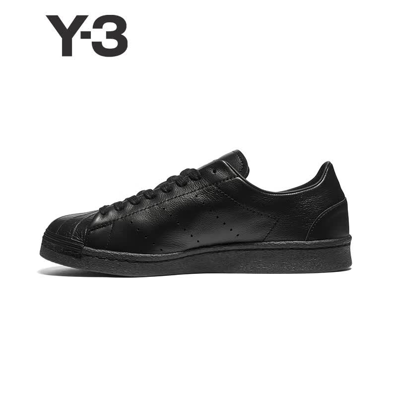 Y-3【清凉季】y3 SUPERSTAR男士休闲鞋经典板鞋 55-HQ7320 黑色 36.5 (225mm) UK4