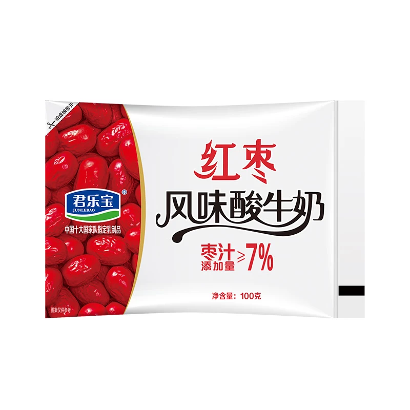 君乐宝简醇 0添加蔗糖 红枣酸奶 混合口味100g/袋 风味发酵乳低温酸牛奶 君乐宝红枣酸奶100g*10袋