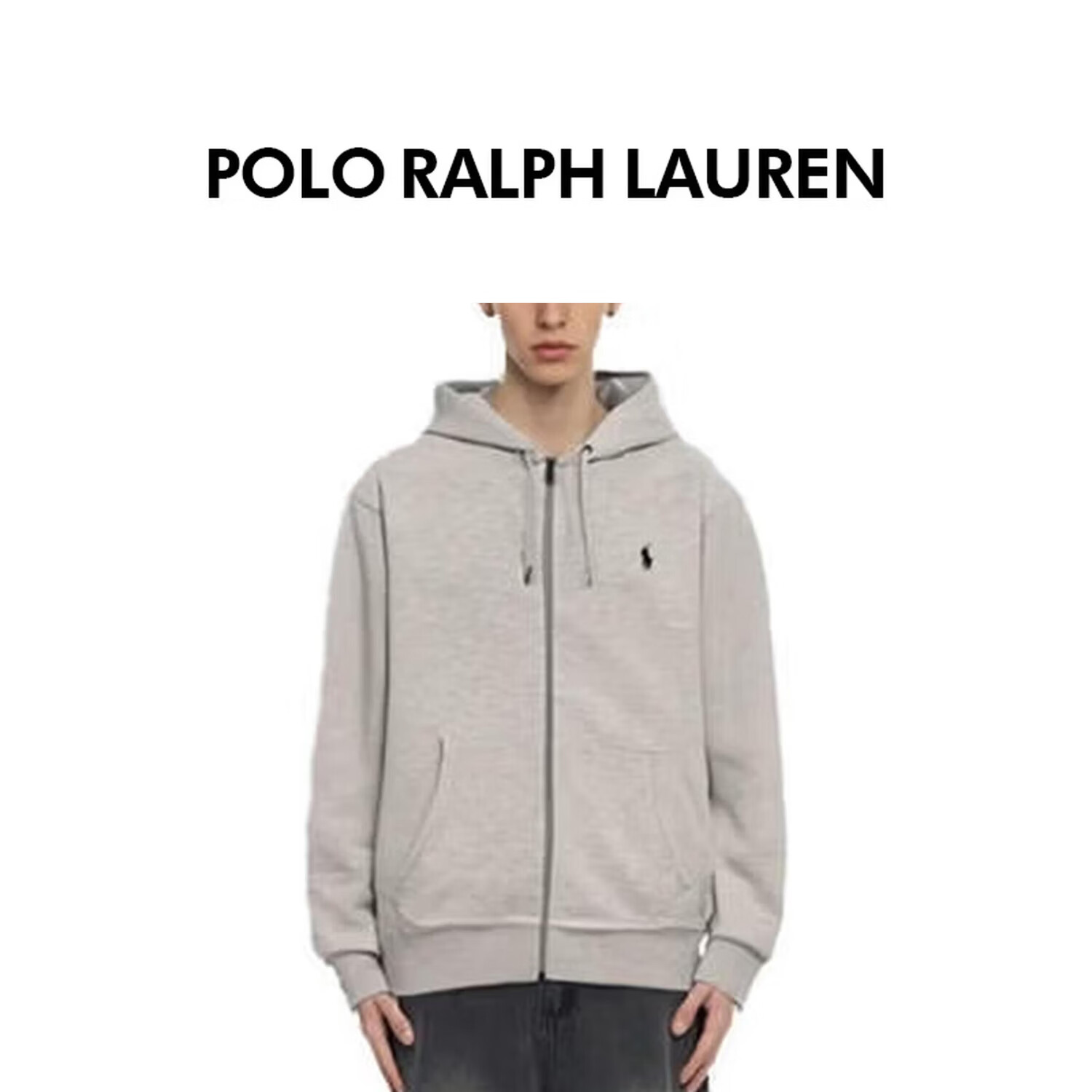RALPH LAUREN 拉夫劳伦早春季新款潮流休闲男士连帽卫衣 710888282003 灰色 XL