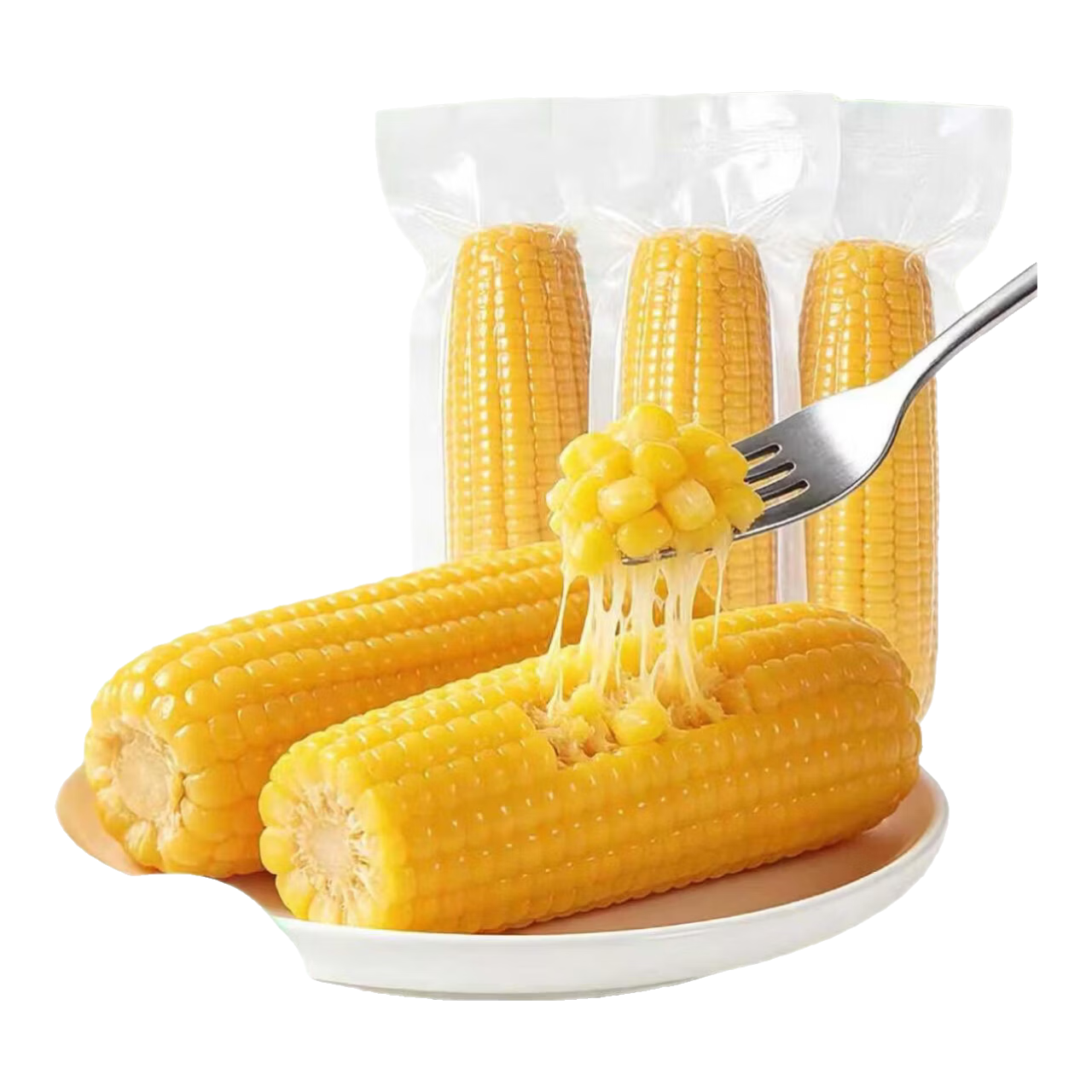 东北黑龙江黄糯玉米棒新货真空装包装袋黄苞米黏糯新鲜甜玉米特产 黄糯玉米200-260g*1根【真空装-试吃】